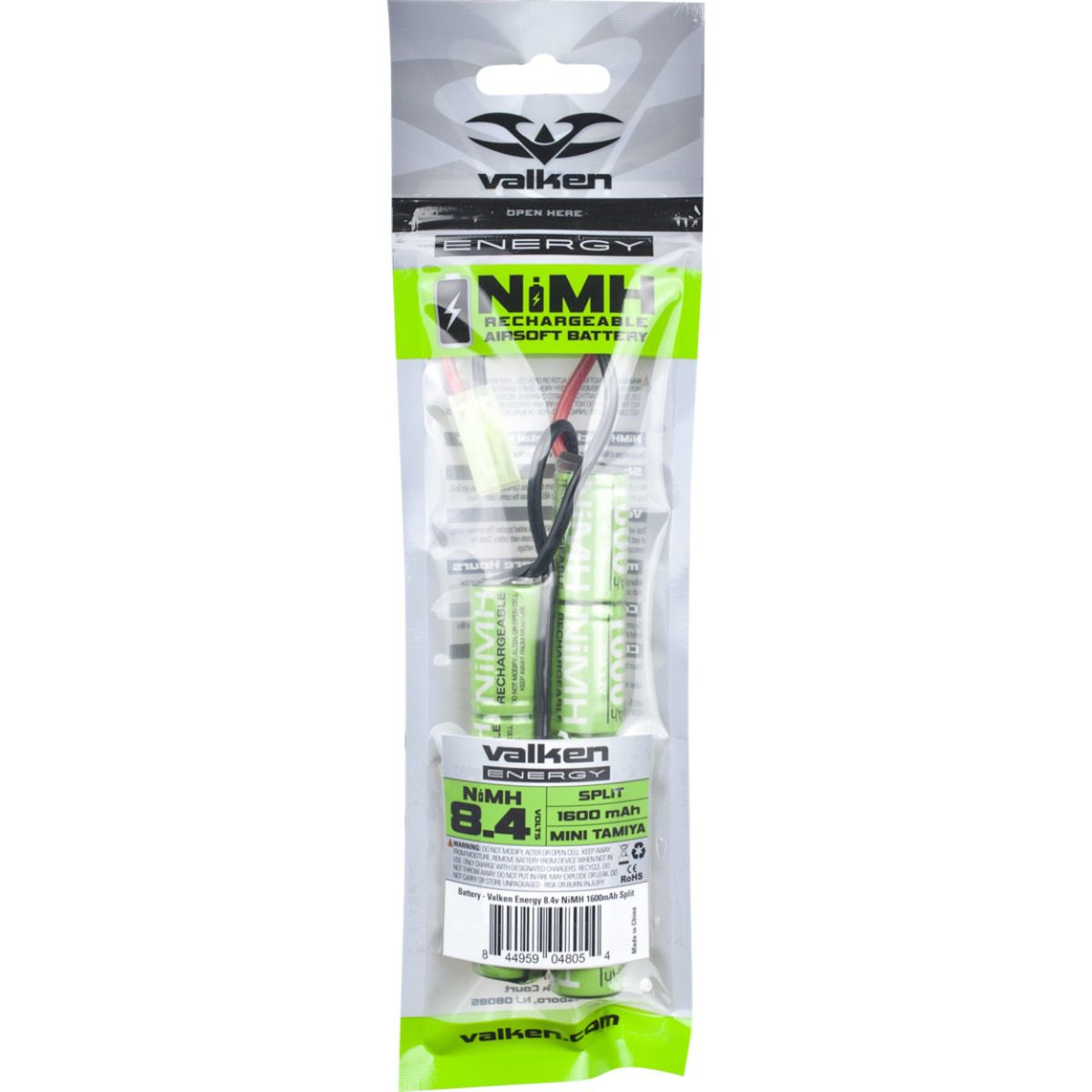 Valken Battery NiMH 8.4v 1600mAh Split Style