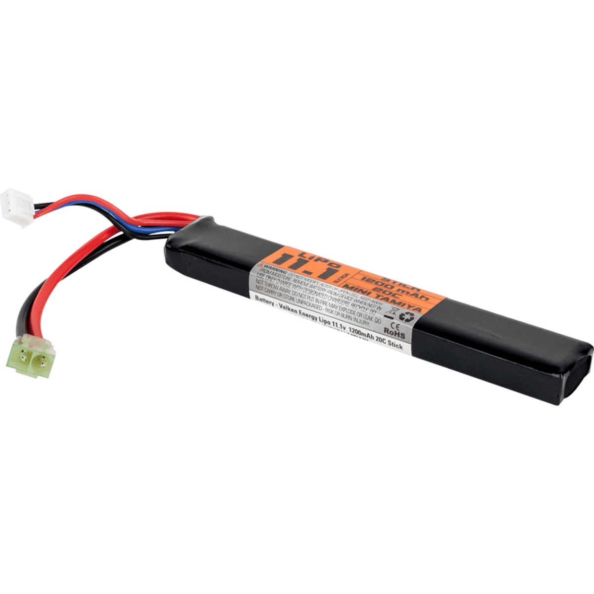 Valken Battery LiPo 11.1v 1200mAh 30C Stick