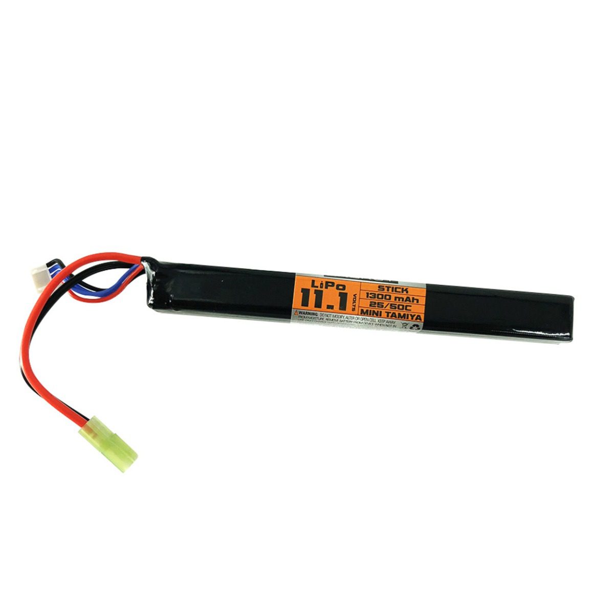 Valken Battery LiPo 11.1V 1300mAh 25/50c Stick