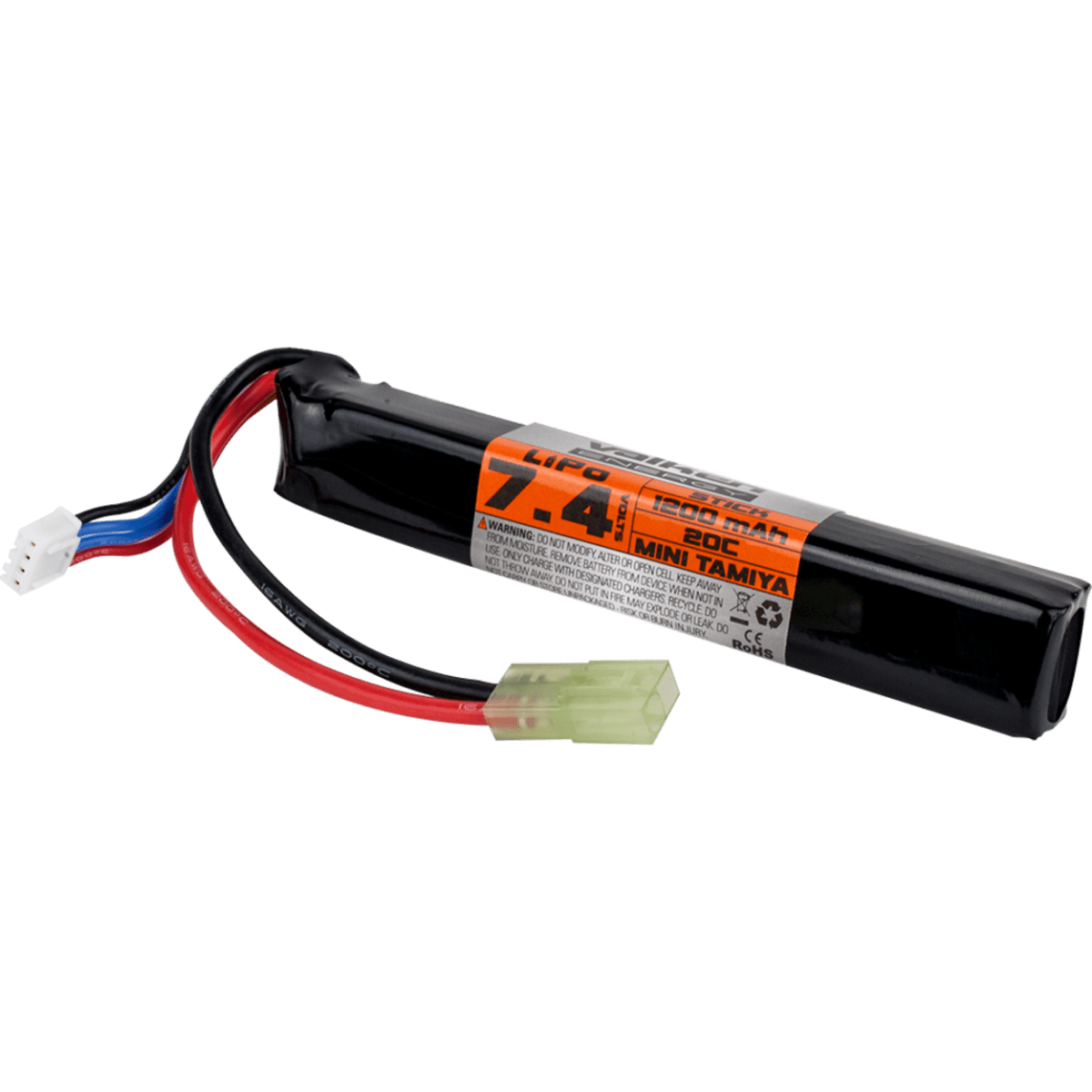 Valken Battery LiPo 7.4v 1200mAh 30c Stick Style