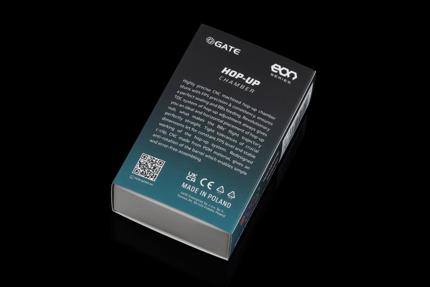 GATE EON Hop-Up Chamber – verpakking achterzijde